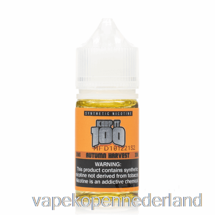 Elektronische Sigaret Vape Herfstoogstzouten - Bewaar Het 100 E-vloeistof - 30 Ml 50 Mg